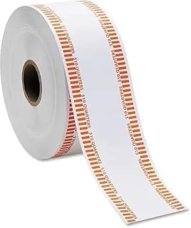Huron Automatic Quarter Coin Wrapper Roll, 10 Dollar Roll Orange (1 Roll, 2000 Wraps)