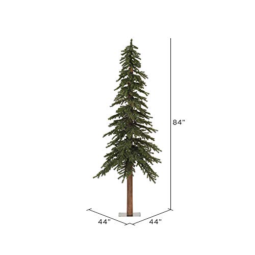 Vickerman-7-Natural-Alpine-Artificial-Christmas-Tree-Unlit-Faux-Christmas-Tree-Seasonal-Indoor-Home-Decor-Metal-Stand-Included-Featuring-921-PVC-Tips Vickerman 7 Natural Alpine Artificial Christmas Tree Unlit Faux Christmas Tree Seasonal Indoor Home Decor Metal Stand Included Featuring 921 PVC Tips
