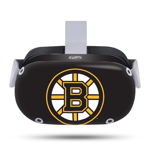 Head Case Designs Officially Licensed NHL Plain Boston Bruins Vinyl Sticker Skin Decal Cover Compatible with Meta Quest 2