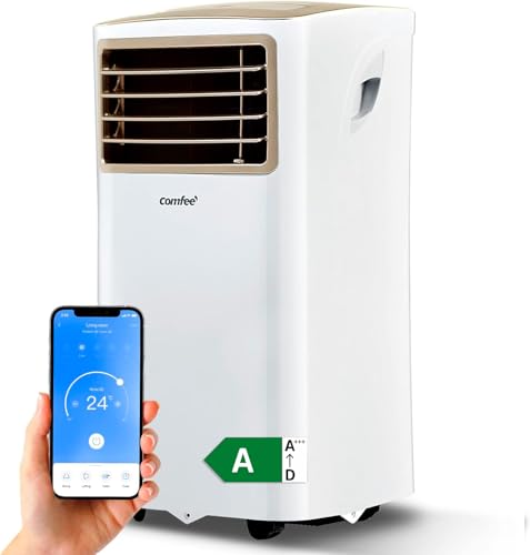 Comfee Aire Acondicionado Portatil,7000BTU/1800 Frigorías,3 en 1 Aire Acondicionado Portátil Silencioso,Control de APP,Bajo Consumo,Refrigeración,ventilación y deshumidificación,Eco 290,Easy Cool 2.0