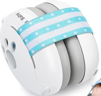 Image of PAPAL Baby Ear Muffs - Hearing Protection for Infants & Toddlers (0-3 Years), Adjustable & Soft, 25 dB Noise Cancelling - Sleep Better, Travel Easier