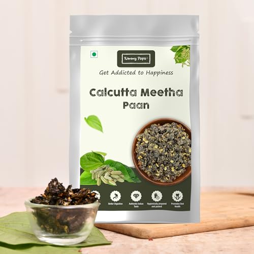 Image of Tummy Pops| Premium Meetha Paan Without Supari | Hygienically Prepared & Packed | After Meal Digestives Mukhwas, Premium Handmade Sweet Mouth Fresheners (Calcutta Meetha Paan, 950gm)