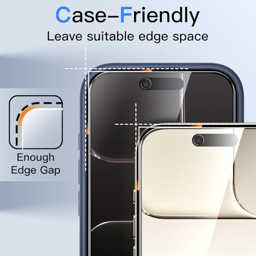Image of JETech Privacy Screen Protector for iPhone Air with Camera Lens Protector, Anti-Spy Tempered Glass Film, Easy Installation Tool, 6.5-Inch Display, 2-Pack Each