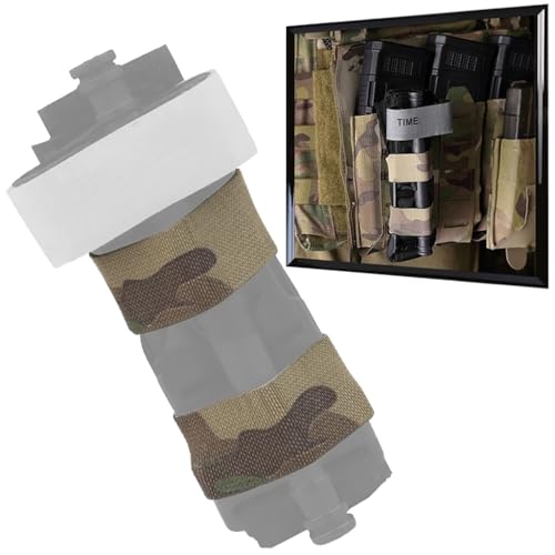 WLXW Bolsa Colgante Chaleco Táctico Riñonera Subabdominal EDC Bolsa Almacenamiento Herramientas Médicas Torniquete Caza Militar(2PCS,WG)