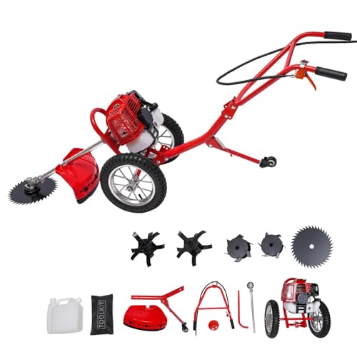OMMUNICT Walk Behind Weed Wacker, 2 Stroke 49 CC Gasoline We...