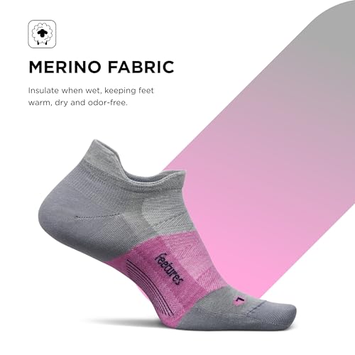 Feetures Merino 10 Max Cushion No Show Tab Ankle Socks - Wool Socks for Women & Men - (1 Pair)3