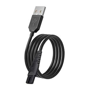 Oplader voor waterflosser Vervangende kabel voor Hangsun, COSLUS, Aquasonic, Nicefeel, Oralfree, MOSPRO, Cremax, Tovendor, Insmart, Zerhunt monddouches 1,2 m (zwart)