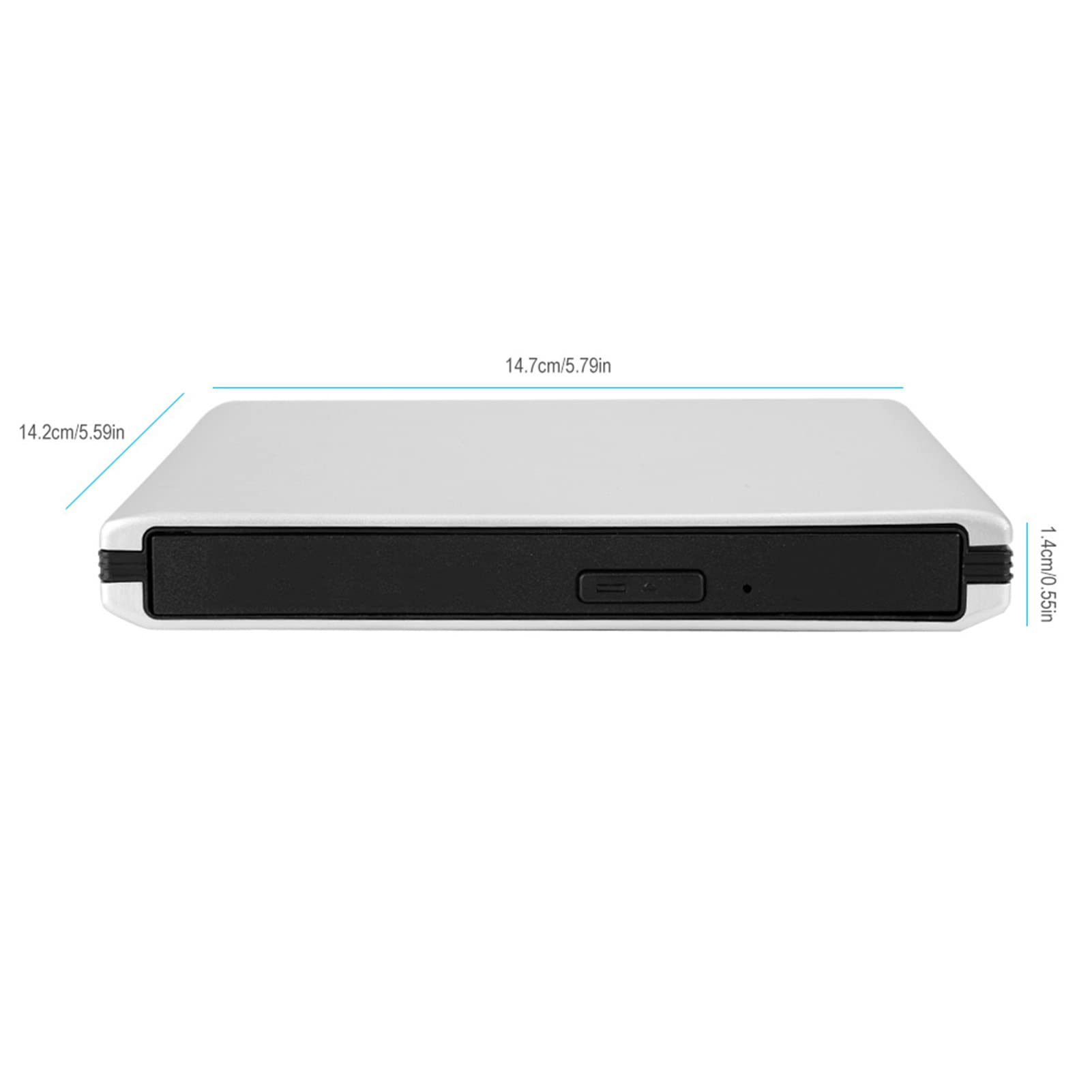 Lecteur Blueray pour PC, graveur de Disque avec Lecteur Blu-Ray Externe USB3.0, graveur DVD CD BD en Alliage d'aluminium pour Ordinateur Portable