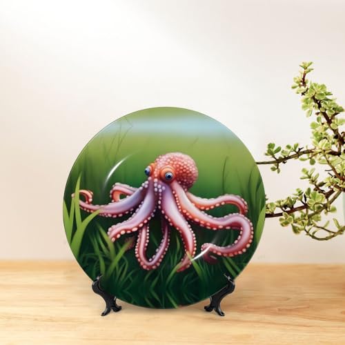 Platos decorativos de pulpo de 8 pulgadas para decorar espacios vacíos 7