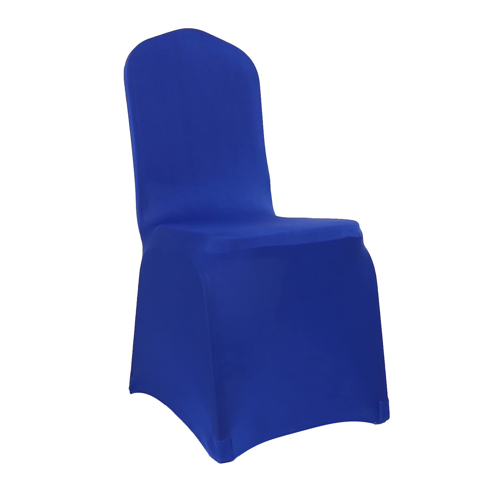 Dimatic 10 PCS Blue Spandex Chair Covers Dining Room Stretch Chair Covers Protector for Living Room Banquet Wedding Party Dining Decoration (Blue)