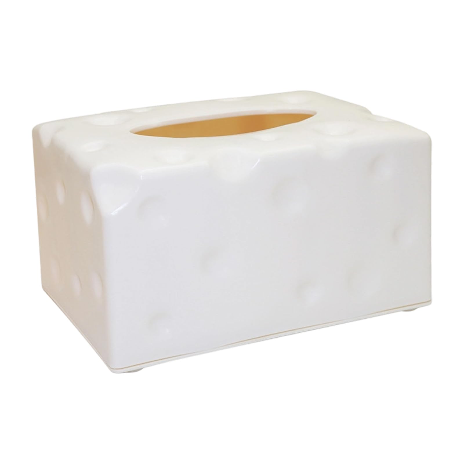 Tsophreniq Tissue Storage Box Paper Towel Organiser Cheese Shaped Napkin Dispenser Kitchen Dining Room Essential Cheese Shaped Tissue Box
