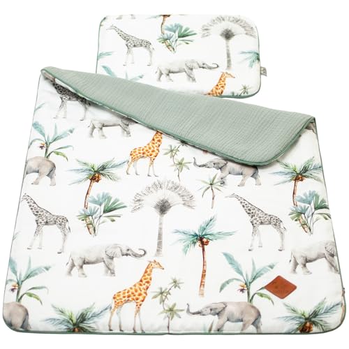 Couverture et coussin pour berceau Safari lit bébé 50x70 - 3