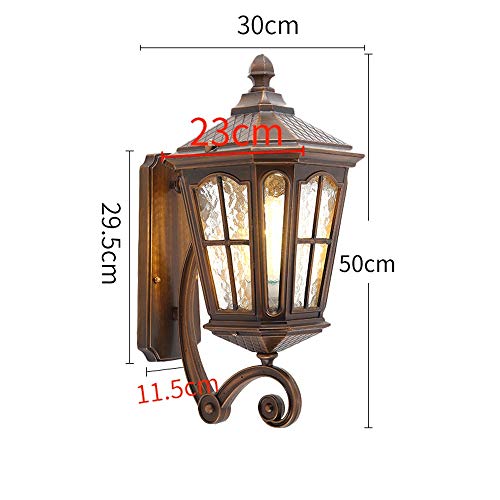 Lanterne vintage extérieure IP55 contre humidité applique noire - 7