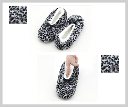 Image of DICUIRD Slipper Socks For Women With Grippers, Fuzzy With Non Slip Bottoms, Cozy Warm Fuzzy Slippers