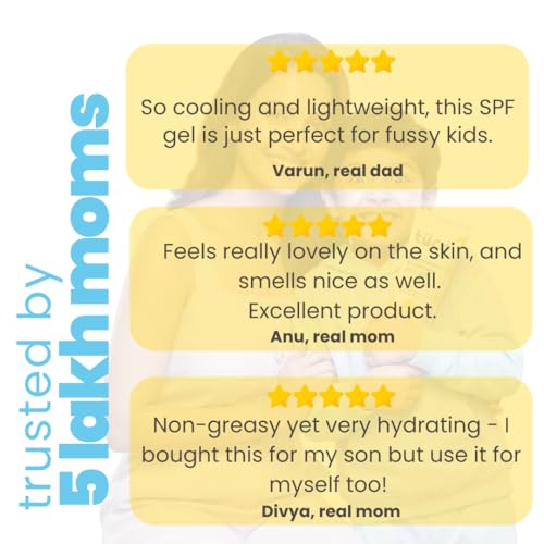 Image of Tuco Kids Gel Sunscreen SPF 50 with Aloe Vera | UVA /UVB PA++++ | Broad Spectrum Protection | Benzophenone- 3 and Avobenzone Free | Ages 2-5, 5-10, 10-15 | 50gm