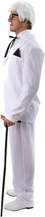 ORION COSTUMES Men's The Colonel Food White Suit Fancy Dress Costume
