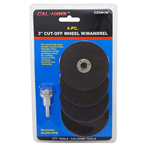 Cal Hawk Tools CZGW3M Cut-Off Wheel With Mandrel