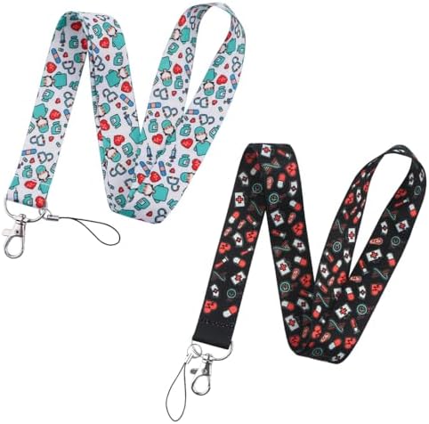 Cordino Porta Badge Per Infermieri E Medici: Comodo, Resistente E Con Clip Metallica - Set Da 2 In Bianco E Turchese! - Foto 9