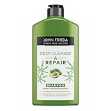 Contenido: 250 ml John Frieda Repair & Detox Champú – con aceite de aguacate y té verde – para cabello strapaziertes, 250 ml