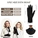 woogwin Womens Winter Gloves Touch Screen Warm Fleece Lined Thick Thermal Windproof Ladies Snow Gloves for Cold Weather (Black)