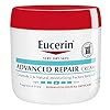 Eucerin Advanced Repair Body Cream for Very Dry Skin, Fragrance Free Daily Body Moisturizer, 16 Oz Jar