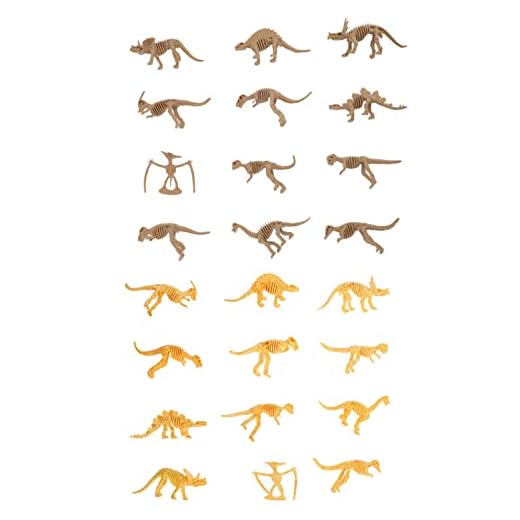 STOBOK 24Pcs Fake Dinosaur Figur Simulering Levande Förhistorisk Värld Djur Modell Dinosaur Tårta Topper Foto Prop Miniatyr Carnotaurus Tidig Pedagogisk Leksak För Barn Barn