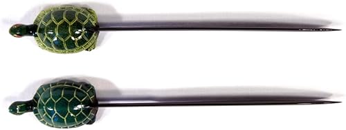 LX Paquete al por mayor Abrecartas de tortuga verde pintado a mano (juego de 12)