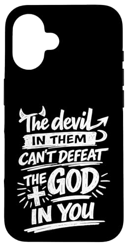 The Devil In Them Can't Deperat The God In You Christian �X�}�z�P�[�X iPhone 16 �p