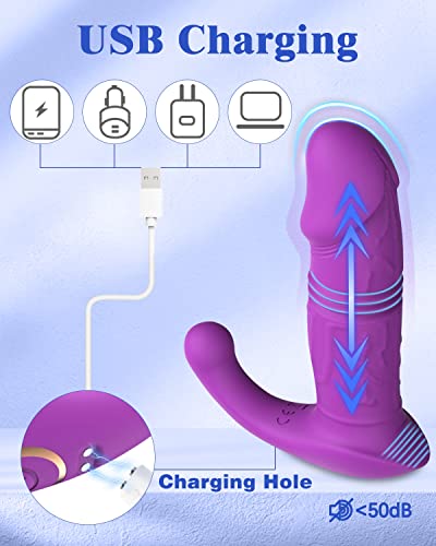 Anal Vibrator, Onismo Vibrating Prostate Massager With 7 Vibration Modes And 3 Thrusting Speed Remote Controlled Anal Sex Toys For Men Couples #TOP5