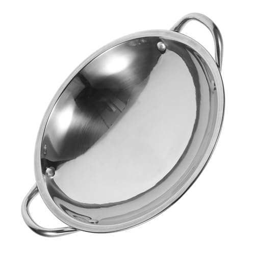 Wok de acero inoxidable Garneck con fondo plano