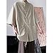 M-5XL Plus Size Men's Casual Kung Fu Shirt Short Sleeve Mandarin Collar Frog Button Loose Retro Summer Clothing Plain Color Top(White,XXXL)