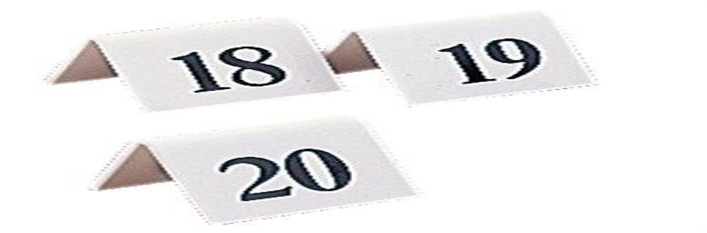 Stalwart L981 Table Set Numbers 1 - 10, Plastic