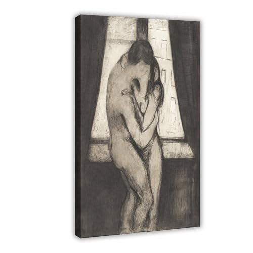 Poster Le Baiser 1895 Edvard Munch pour apporter poésie et émotion à votre décoration murale