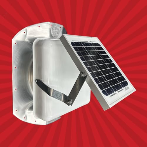 Extractor solar lateral para contenedor de envío blanco ajustable para ventilación de techo 3