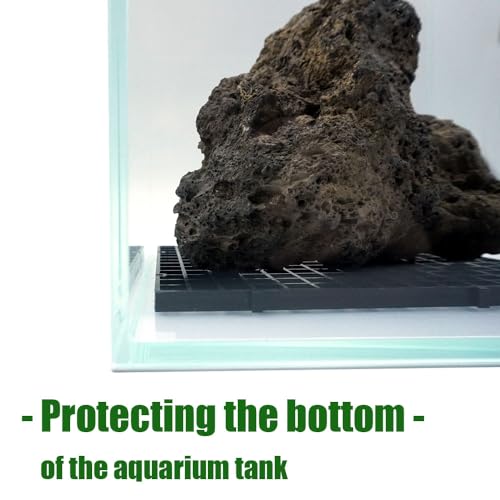 Image of LINLAN 8 Pieces 5.9x11.8in (15X30cm) Aquarium Grid Plastic, Fish Tank Divider, Egg Crate for DIY Filtration and Bottom Protection in Aquascaping(White-No Accessories)