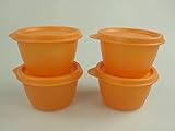 Original Tupperware TUPPERWARE Kühlschrank Uno 120 ml orange (4) Dose Vorrat Frischhaltedose Julchen