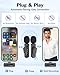 PoP Voice Mini Microphone for iPhone 16/15/14/iPad/Android, Wireless Lavalier Microphone with Magnetic Collar Clip, USB-C Mini Lapel Lav Mic with Noise Reduction for Vlog YouTube TikTok