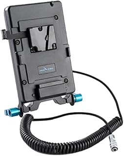 IndiPRO V-Mount Battery Plate with 15mm Rod Mount & Coiled Cable for BMPCC 4K/6K/6K Pro (18-40
