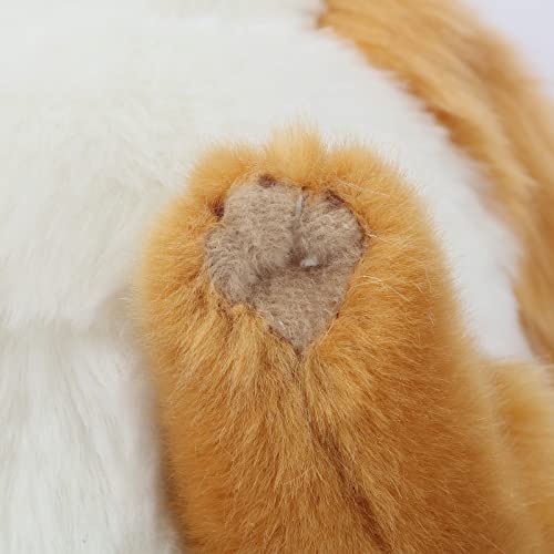 Image of CU-MATE Adorable Stuffed Animals Cat -Handmade Plush Soft Cat -Present Gift for Boys /Girls (Tabby Cat)