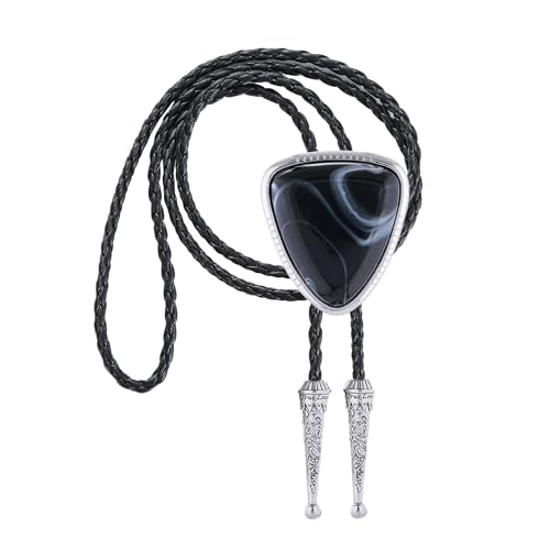 Image of Btilasif Bolo Tie for Women, Scorpion Bolo Tie Vintage Western Cowboy Stone Leather Neckties, Cowboy Gifts for Men