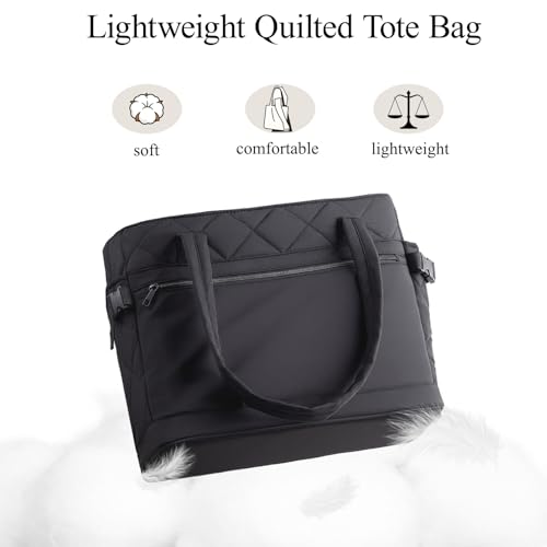 Bolso Tote Puffer para Mujer con Compartimentos miniatura 5
