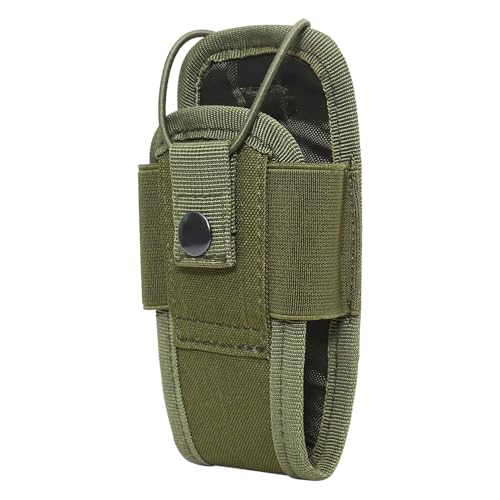 ZONADAH Interphone Pouch Walkie Talkie Pouch Case Adjustable Molle Radio Holder Interphone Storage Bag for Outdoor Hunting Camping Army Green - Image 3