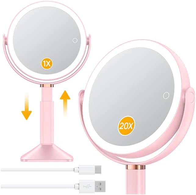 Gospire 20X Magnifying Vanity Mirror with Lights