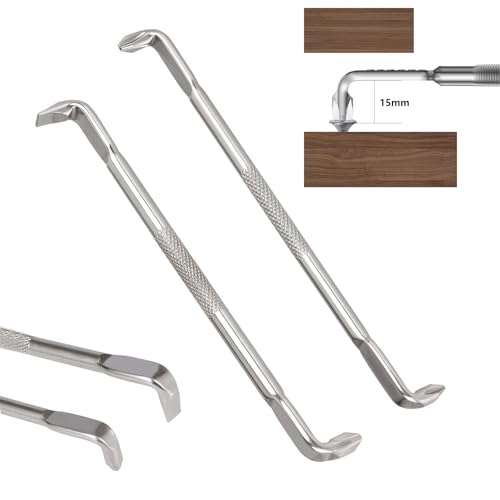 Hakkin 2 cacciaviti angolari da 130 mm, a croce, a testa piatta a 90 gradi, set di cacciaviti angolari S2 in acciaio tipo Z doppia testa offset cacciavite magnetico per lavori in spazi ristretti