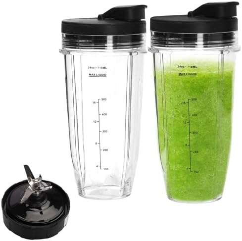 Gobelets de Rechange pour Ninja Mixeur, 24 oz Gobelet de Remplace...