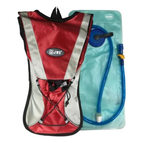 Mochila de Hidratação para Ciclismo, Caminhada, Corridas, Trecking, Trilhas, com Refil de Água 2L, Porta Documentos, 48x23cm, Alças Ajustáveis