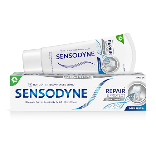 Sensodyne Toothpaste Repair and Protect, Teeth Whitening Toothpaste for Sensitive Teeth, 75ml