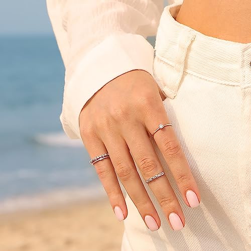 Bagues doubles superposables en argent sterling Meissa pour illuminer vos tenues - 3