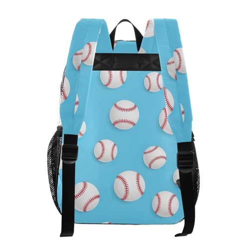 White Baseballs Red Stripes Blue Travel Clear Bags for Women Boys Backpacks for Girls Approved Shoulder Bag3