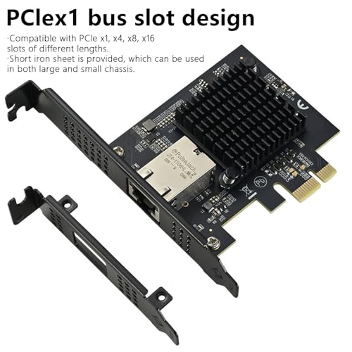 Tarjeta de red PCIE con puerto único RJ45 1G / 2.5G / 5G / 10Gbps Ethernet Gigabit miniatura 2